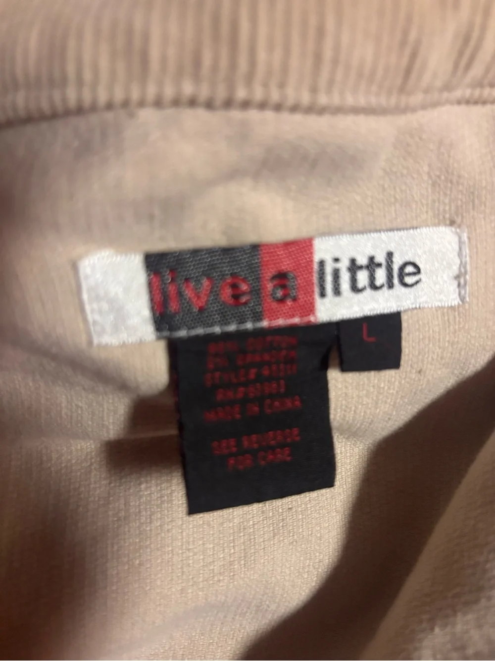 Live a Little Tan Corduroy Button-Front Jacket